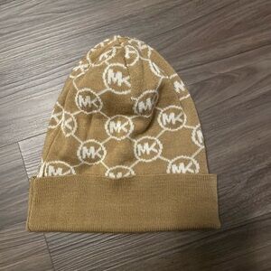 Michael Kors Tan Logo Beanie